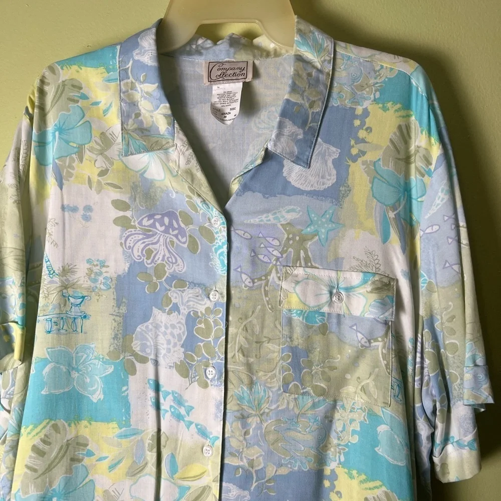 Company collection size 20 women’s Floral Button-Up Shirt - Picture 6 of 10